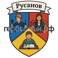 Герб семьи Русанов