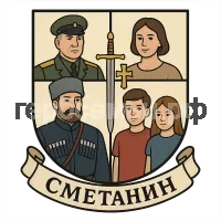 Герб семьи Сметанин