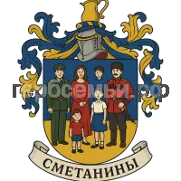 Герб семьи Сметанин