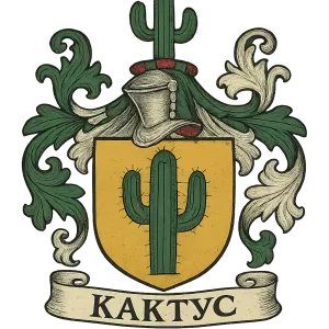Герб семьи Кактус