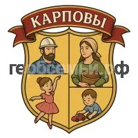 Герб семьи карповы