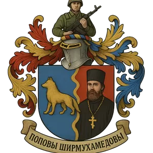 Герб семьи ПОПОВЫ ШИРМУХАМЕДОВЫ