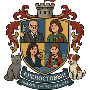 Герб семьи Моя семья – моя Крепость