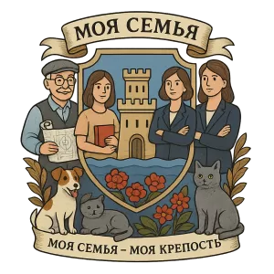 Герб семьи Моя семья - моя крепость