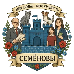 Герб семьи Моя семья - моя крепость