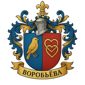 Герб семьи Воробьева