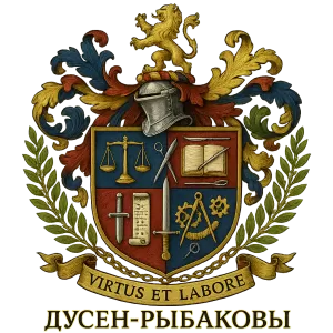 Гербы семьи Дусен-Рыбаковы