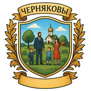Герб семьи Черняковы