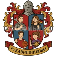 Герб семьи Рукавишниковы