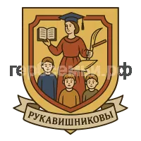 Герб семьи Рукавишниковы