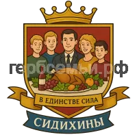 Герб семьи Сидихины