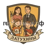 Герб семьи Латухины