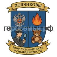 Герб семьи Наша сила в верности и справедливости