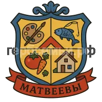 Герб семьи Матвеевы