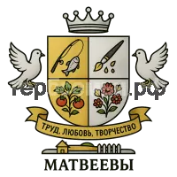 Герб семьи Матвеевы