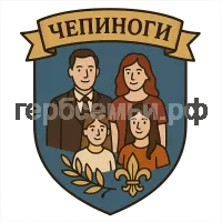 Герб семьи Чепиноги