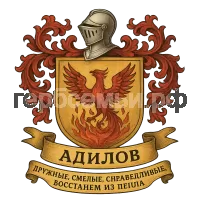 Герб семьи Адилов