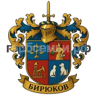 Герб семьи Бирюков