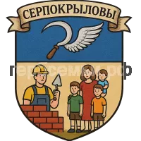 Герб семьи Серпокрыловы