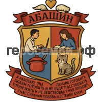 Герб семьи Абашин