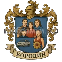 Герб семьи Бородин