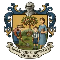 Герб семьи Любавкины Никитич Миненко