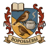 Герб семьи Воробьёвы