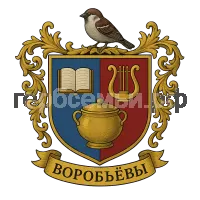 Герб семьи Воробьёвы