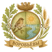Герб семьи Воробьёвы
