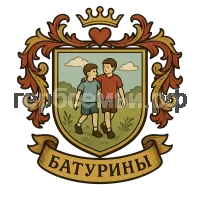 Герб семьи Батурины