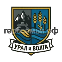 Герб семьи Урал и Волга