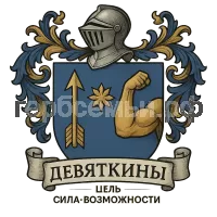Герб семьи Девяткины
