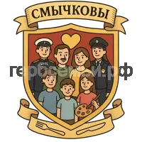 Герб семьи Смычковы