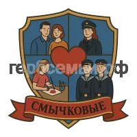 Герб семьи Смычковы