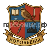 Герб семьи Воробьев