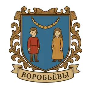 Гербы семьи Воробьев
