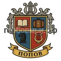 Герб семьи Попов